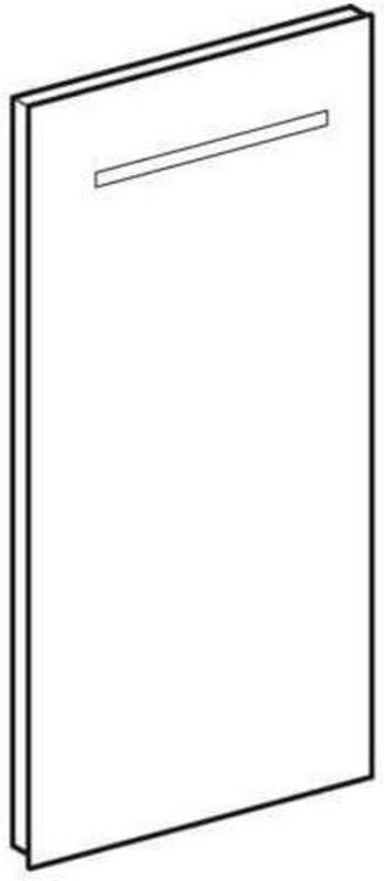 Geberit Renova Compact LED-Lichtspiegel in Weiß, B/H/T: 40 x 80 x 3,5 cm - Bild 1
