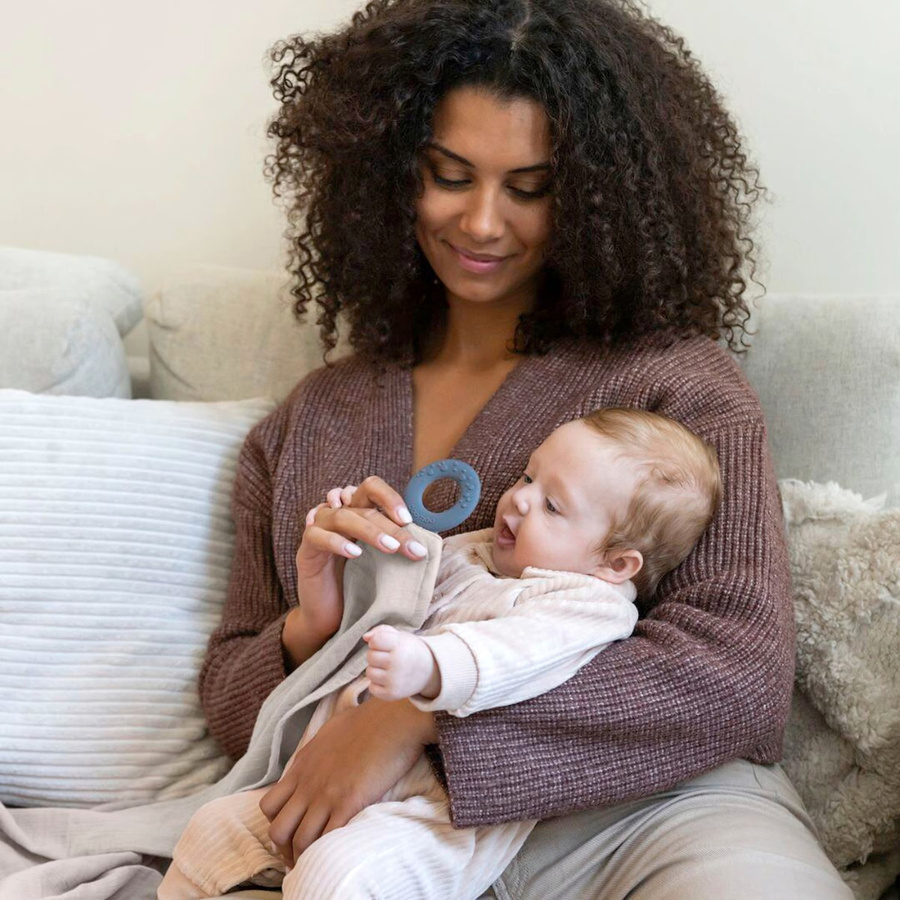 Doomoo Stilltuch MOM'NPLAY in Beige aus Bio-Baumwolle und Silikon - Bild 2