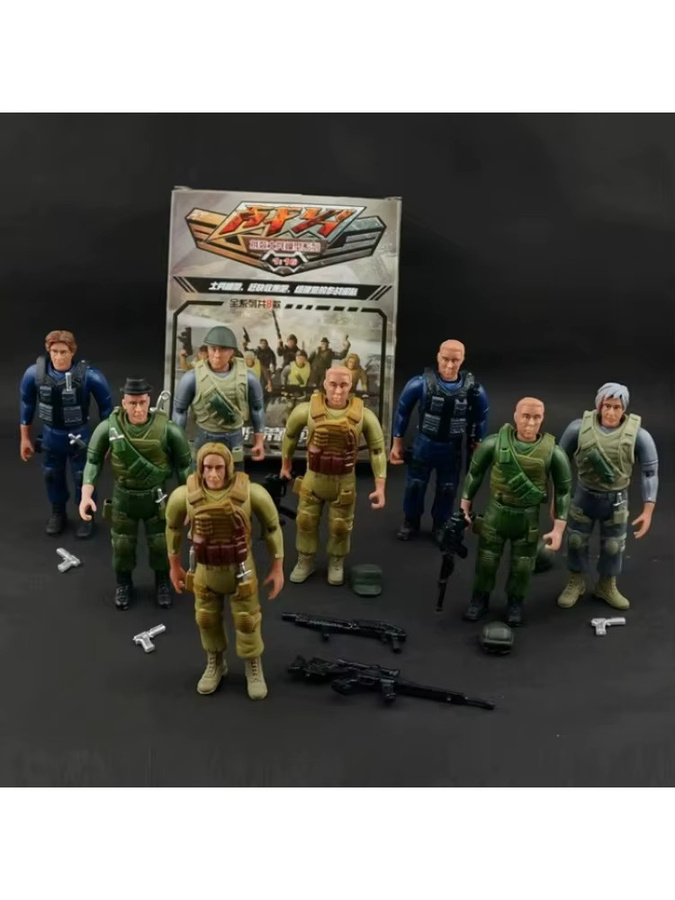 GRAPMAN Armee SWAT Team Soldaten, Actionfiguren, 8-teiliges Set - Bild 4