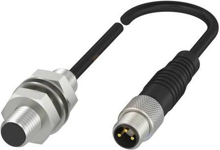 Balluff Induktiver Näherungsschalter BES 516-324-G-E4-C-S49-00,3 BES00P4 bündig PNP Schließer in Silber, Durchmesser: 8 mm, Länge: 30 mm - Bild 1