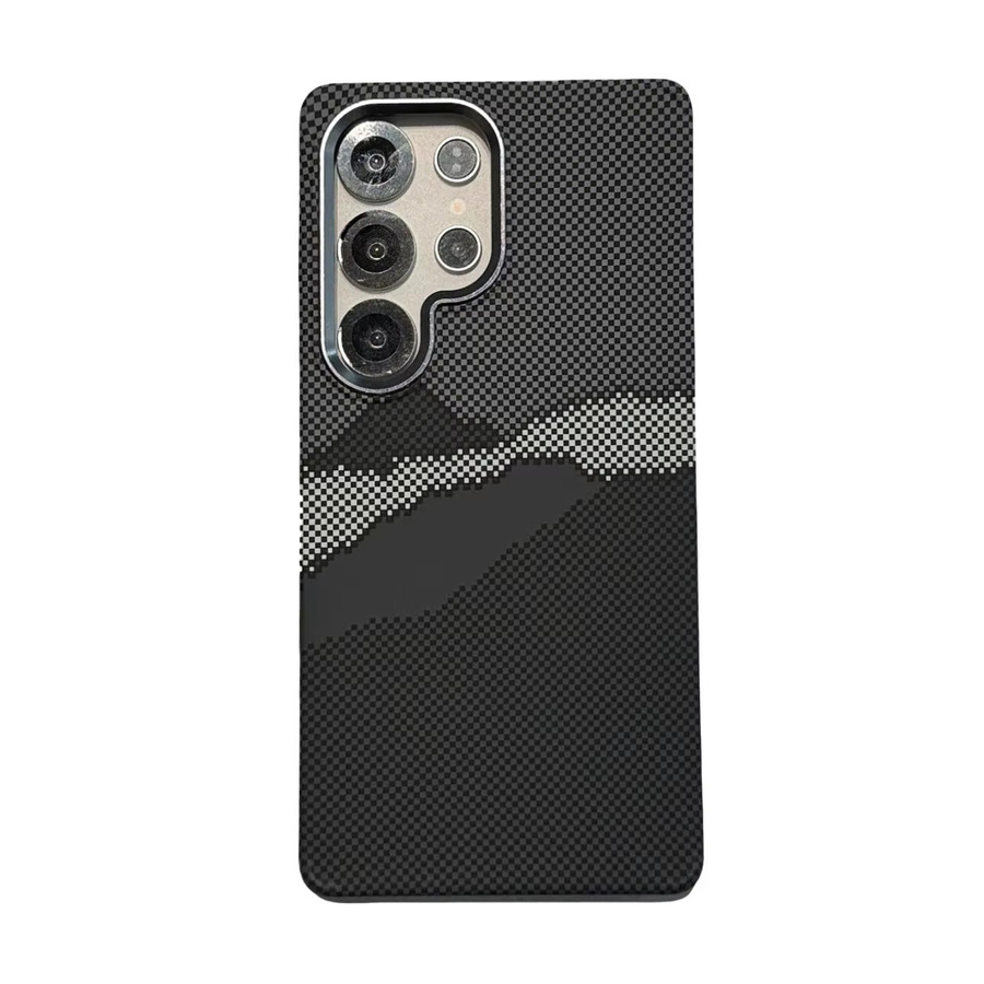 MagSafe Magnetische Schutzhülle mit Carbon Faser Textur für Samsung S25 S24 S23 Ultra Plus in Multicolor - Bild 2