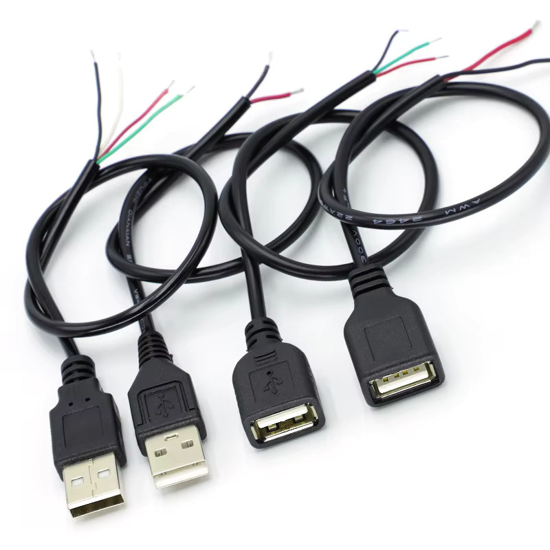 JCD USB 2.0 A auf 4-Pin Stromversorgungskabel in Schwarz, 30 cm Länge - Bild 4