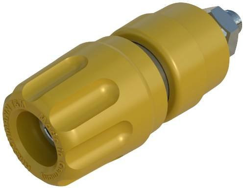 Hirschmann Test & Measurement PKI 10A Polklemme Gelb 35A aus Messing - Bild 1