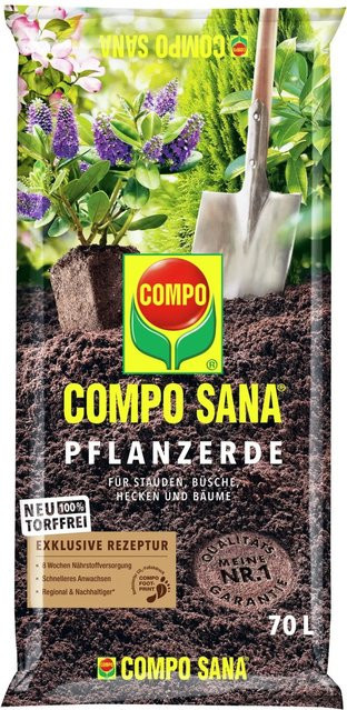 Compo Sana Torffreie Pflanzerde für Stauden, Gehölze, Hecken und Gartenpflanzen - Bild 1