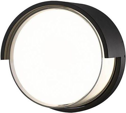 Heitronic Circula 501327 LED Wandleuchte und Deckenleuchte in Anthrazit mit Aluminiumgehäuse und transparentem Glas - Bild 1
