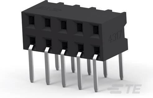TE Connectivity Einbau-Buchsenleiste Standard 1-2314924-0 Schwarz aus Kunststoff auf Vollrolle - Bild 1