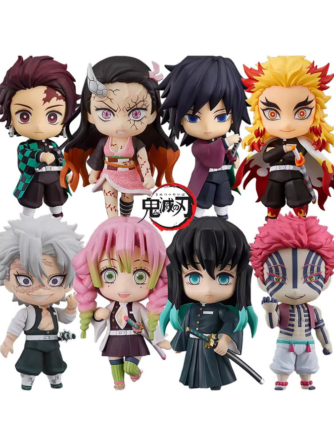 Bandai Demon Slayer Kimetsu no Yaiba Actionfiguren, 6-teiliges Set - Bild 3