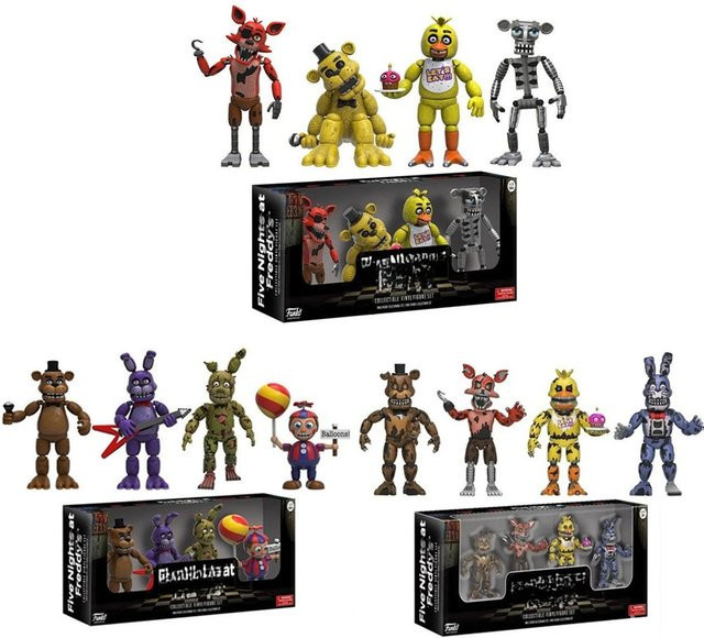 Funko FNAF Golden Bear Ballon Nightmare Freddy, Action Figure, 4-teiliges Set - Bild 1