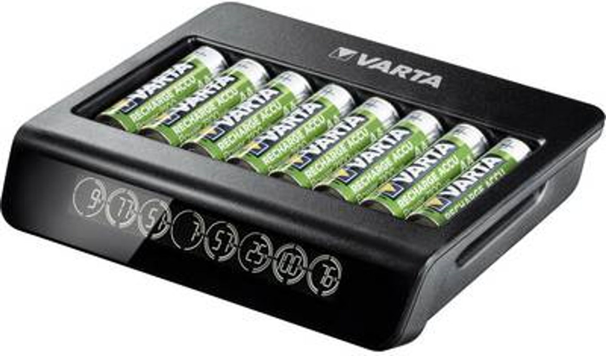 Varta LCD Multi Charger+ Rundzellen-Ladegerät für NiMH Akkus in Schwarz (AAA und AA) - Bild 2