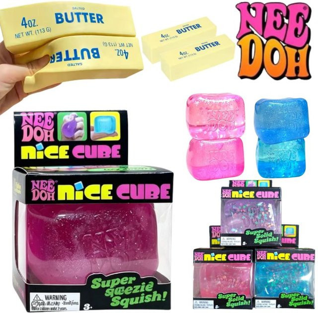 Nee Doh Würfel-Eiscreme-Doh, Sensorik-Fidget-Spielzeug - Bild 1