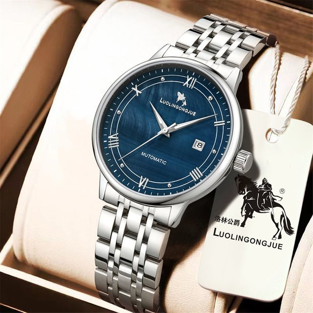 LUOLINGONGJUE Armbanduhr Automatik, Edelstahlarmband, Herren - Bild 1