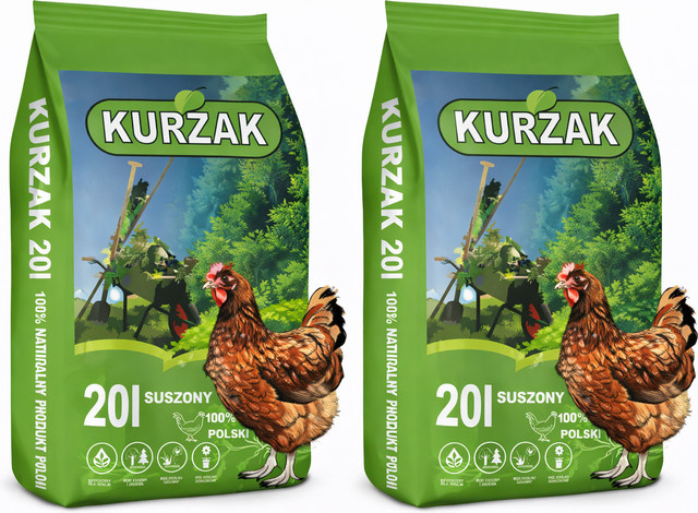 BIOVITA Set 2x 20 l Kurzak getrockneter natürlicher Dünger - Bild 1