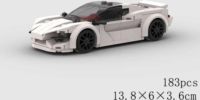MOC Pickup Auto Modell Bausteine, GT RS6 Super Race Speed Racing Sportwagen, ab 6 Jahren - Bild 1
