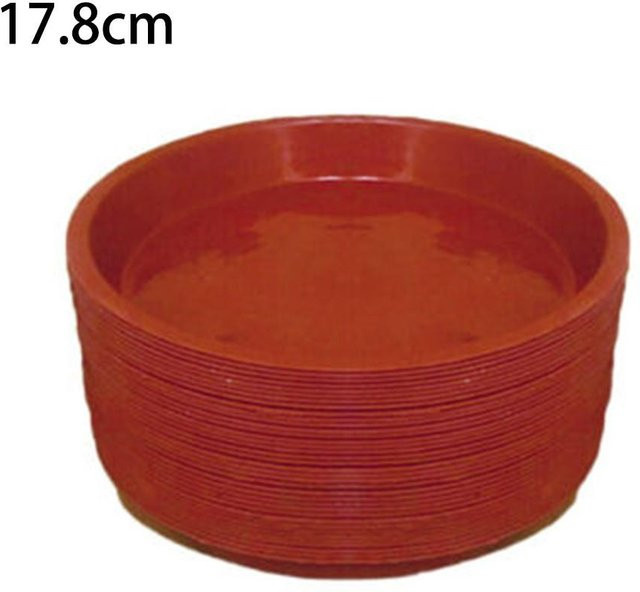 Star Garden Blumentopf Untersetzer aus Kunststoff, 10 Stück, Rot, Durchmesser: 17,8 cm - Bild 1