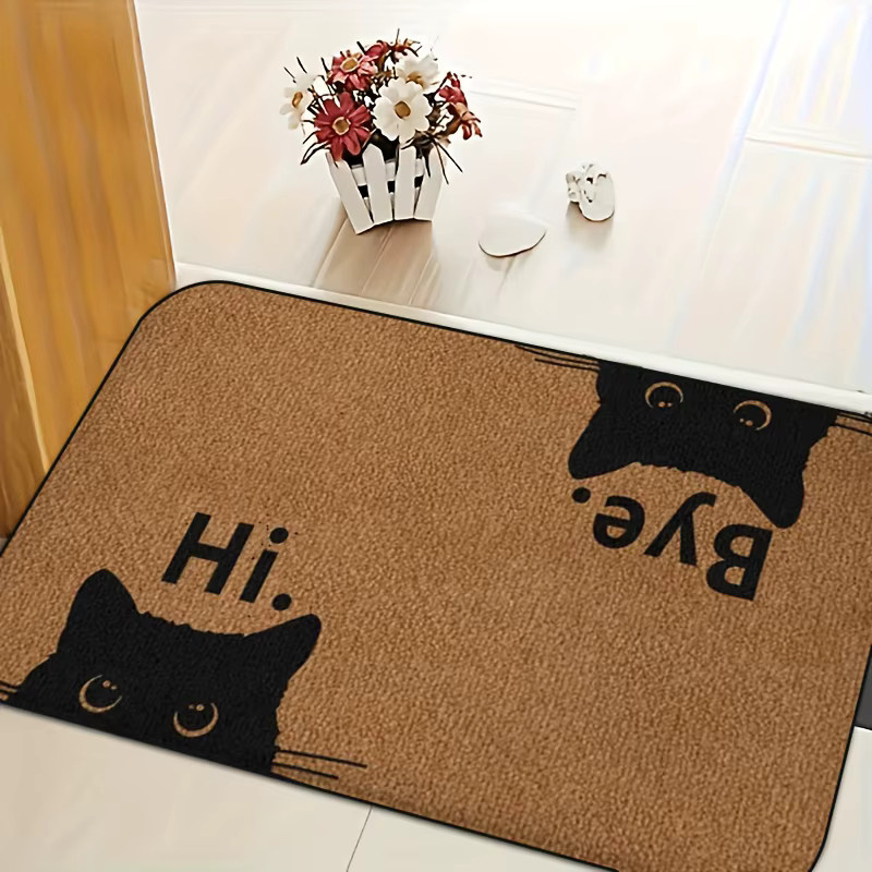 VIKAMA Fußmatte Fun Cat mit Katzenmotiv in Braun, B/T: 60 x 40 cm - Bild 3