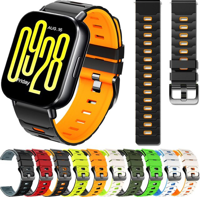 Xiaomi Uhrenarmband Silikon, 22 mm, Bunt, Unisex - Bild 1