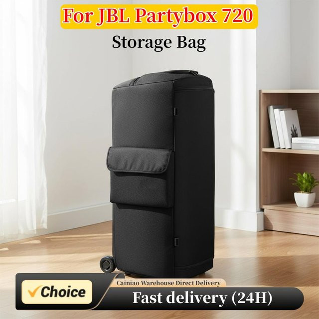 Schutzhülle für JBL Partybox 720, gepolsterte Tragetasche mit Reißverschluss, Schwarz - Bild 1