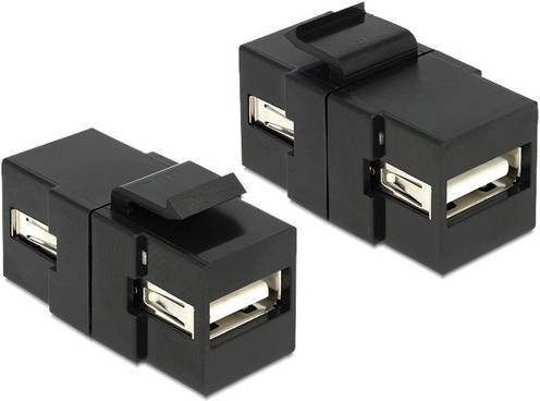 Delock 86367 USB 2.0 Keystone-Einbaumodul, USB-A, Schwarz - Bild 1
