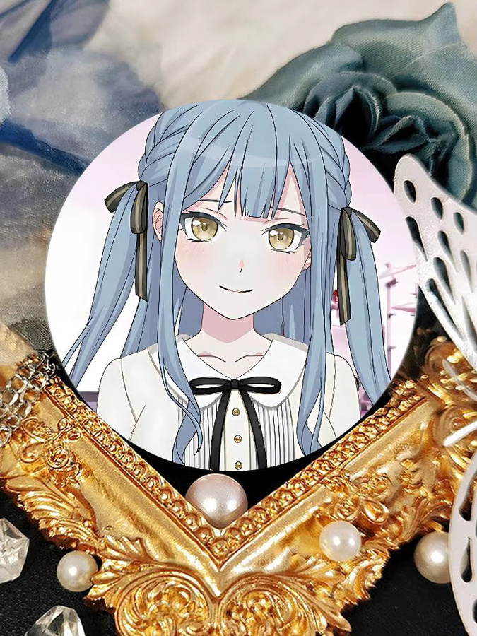 B-Bang Dream Ave Mujica Cartoon-Anstecker, Runde Cosplay-Pins - Bild 5