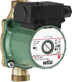 Wilo Standard-Trinkwasserpumpe Star-Z 20/1, G 1, 230 V, PN 10, grün - Bild 1