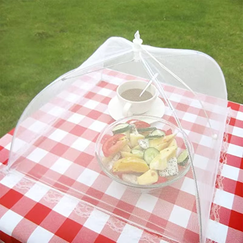 YUAYO Faltbare Lebensmittel-Mesh-Abdeckung in Weiß zum Schutz von Obst und Gemüse - Bild 2