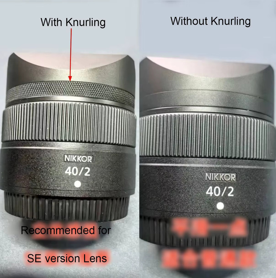 Nikon Quadratische Metall-Gegenlichtblende mit Metallhaubendeckel für NIKKOR Z 40mm F2 und Z 40mm F2.0SE in Schwarz - Bild 3