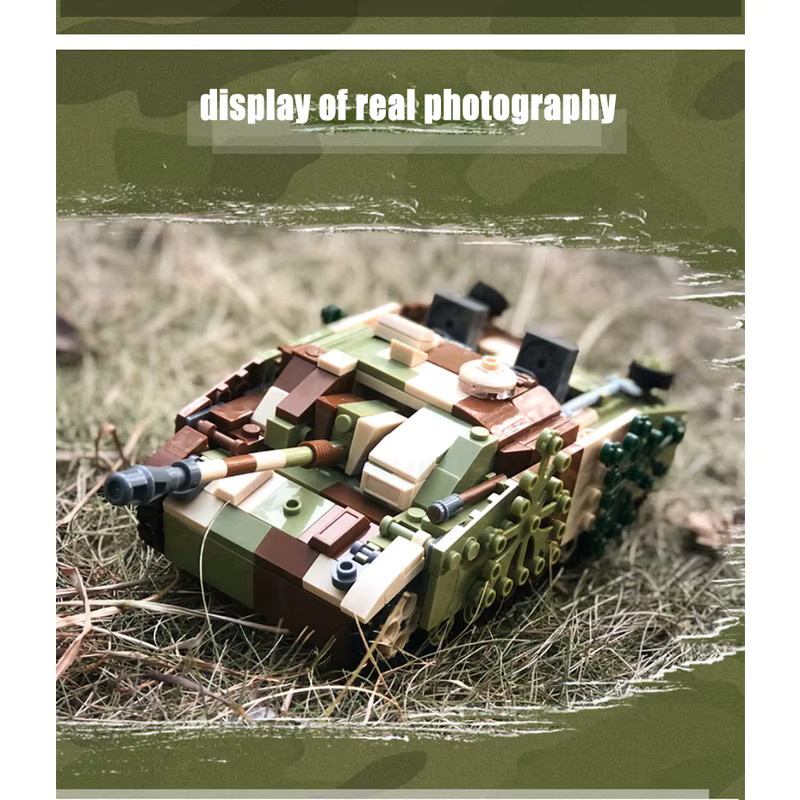 Monkey Man WW2 0858 Gepanzerter Kampfpanzer Modellbausteine Set aus 524 Teilen in Mehrfarbig - Bild 4