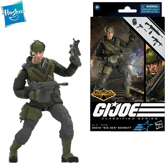 Hasbro G.I. Joe Classified Series 077 Night Force David Big Ben Bennett Actionfigur, ab 4 Jahren - Bild 1