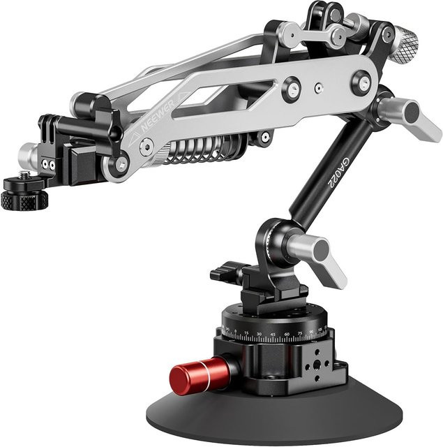 NEEWER Autohalterung mit Vakuum-Saugnapf und Hydraulikarm inklusive NATO-Halterung und Handyadapter, kompatibel mit DJI Osmo Pocket 3, Insta360 X5 X4 X3 und GoPro Hero - Bild 1