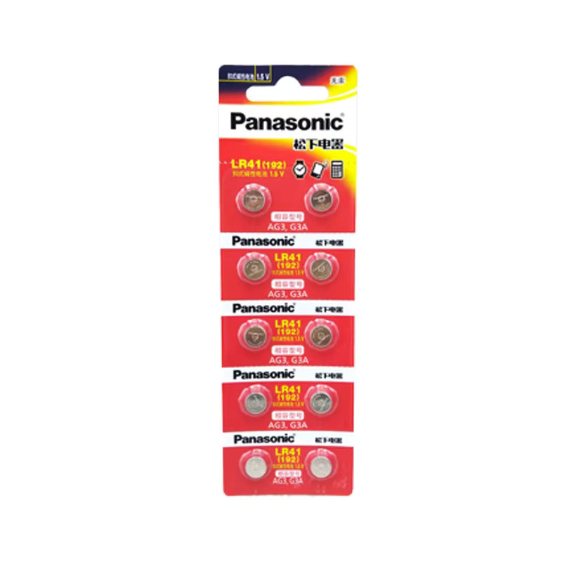 Panasonic AG3 Knopfbatterien 1,55V SR41 LR41 für Uhren und Lampenketten - Bild 2
