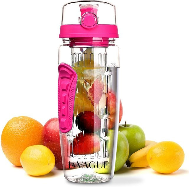 LA VAGUE Trinkflasche VITALITY mit Einsatz in Pink - Bild 1