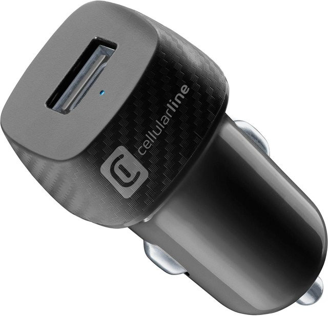 CellularLine USB Autoladegerät 12W Schwarz (60764) - Bild 1