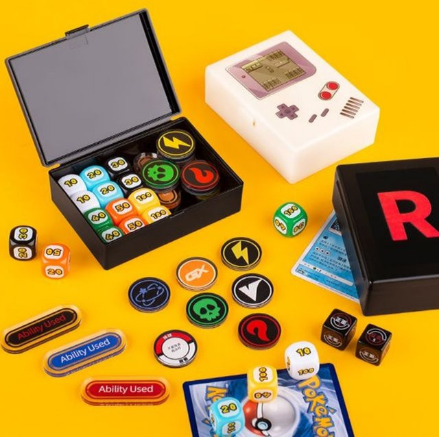 Bandai Pokémon Farbige Acryl-Digitalwürfel-Schadenindikator-Set, Zubehör - Bild 1