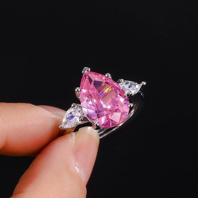 moonso Ehering Set, Roségold, Zirkonia, Damen - Bild 1