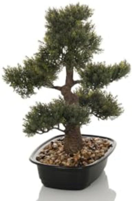 hjh OFFICE Kunstpflanze Bonsai in Grün aus Kunststoff, Höhe: 44 cm - Bild 1