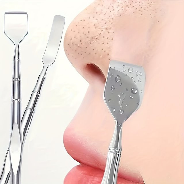 Doppelseitiger Mitesserentferner, Gesichtsporenreiniger und Massagegerät, Unisex - Bild 1