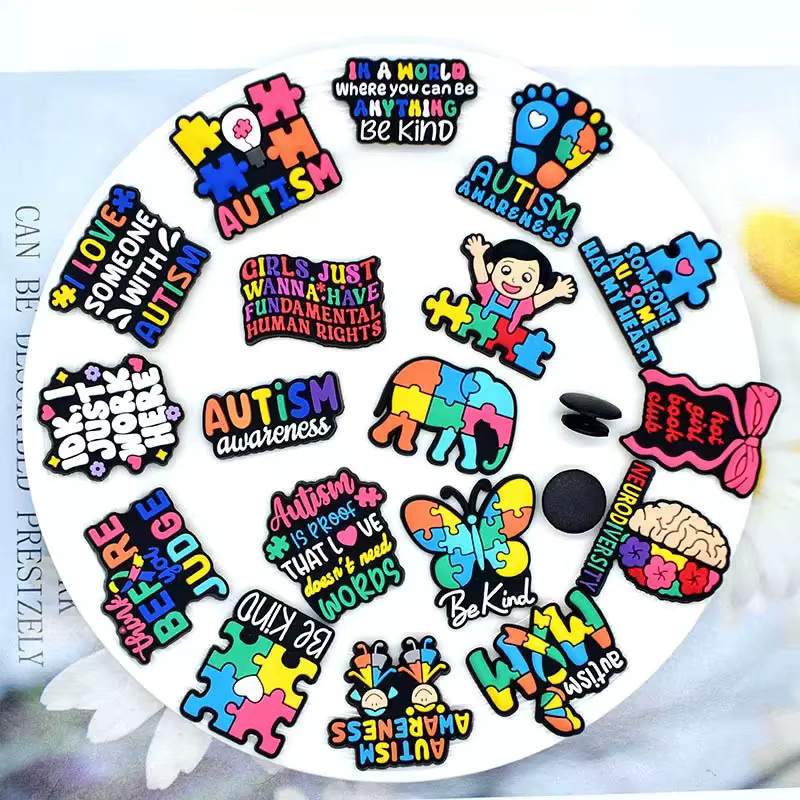 Happye&TiTi Schuhe Charms, Autismus Awareness, PVC - Bild 4