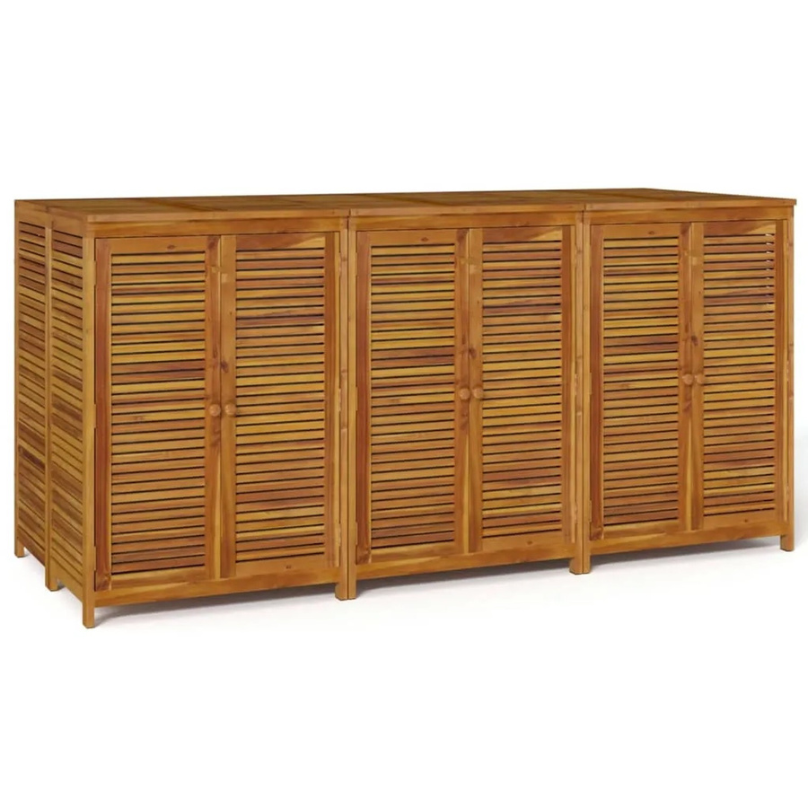 vidaXL Gartenbox aus geöltem Akazien-Massivholz in Braun, B/T/H: 210 x 87 x 104 cm - Bild 2
