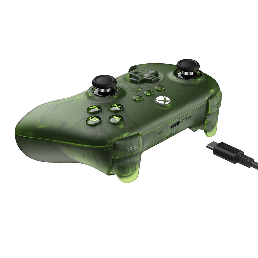 8BitDo Ultimate 3-Modus-Controller Gamepad mit Hall-Effekt-Joysticks in Weiß-Grün für Xbox Series X S, Xbox One, PC Windows 10 11 und Android - Bild 2