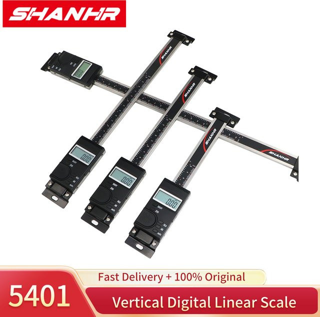 SHANHR Vertikale Lineare Skala für digitale DRO Quill Kits und Bridgeport-Anzeigen, Messschieber-Lineal in den Größen 100 mm, 150 mm, 200 mm und 300 mm - Bild 1