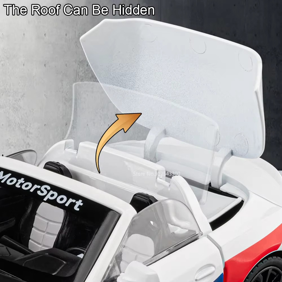 RMZ city Z4 i8 Roadster Modell Spielzeugauto, 1:22, mit Licht und Sound - Bild 3