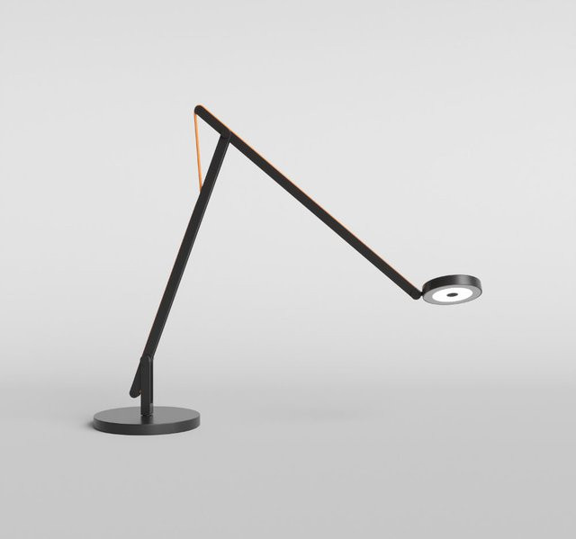 Rotaliana String T1 TW LED-Tischleuchte in Schwarz Matt und Orange mit Tunable White (2200K - 4000K) und Dimmerfunktion - Bild 1