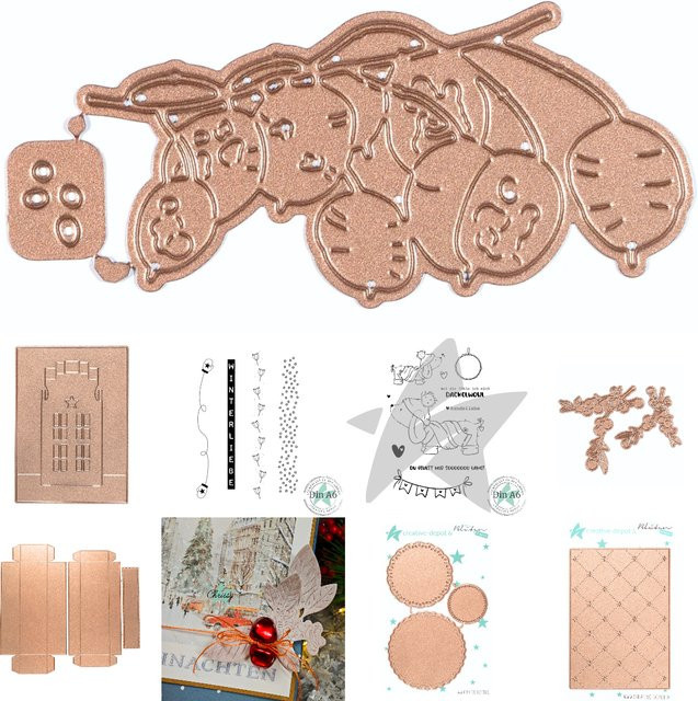 Kuchen Box Stempel 2025 und Stanzformen für dein Sammelalbum, Tagebuch und DIY-Grußkarten zur Dekoration - Bild 1