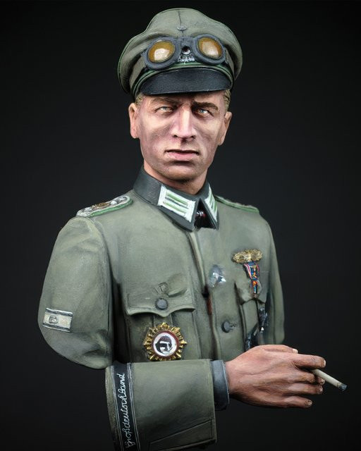 GK Kapitän Büste, Harzmodellfigur, Militär, 1:16, unmontierter und unbemalter Bausatz - Bild 1