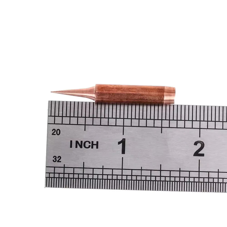 Lötkolbenspitzen Set aus reinem Kupfer für elektrische Lötkolben, Farbe: Kupfer und Silber/Braun - Bild 2