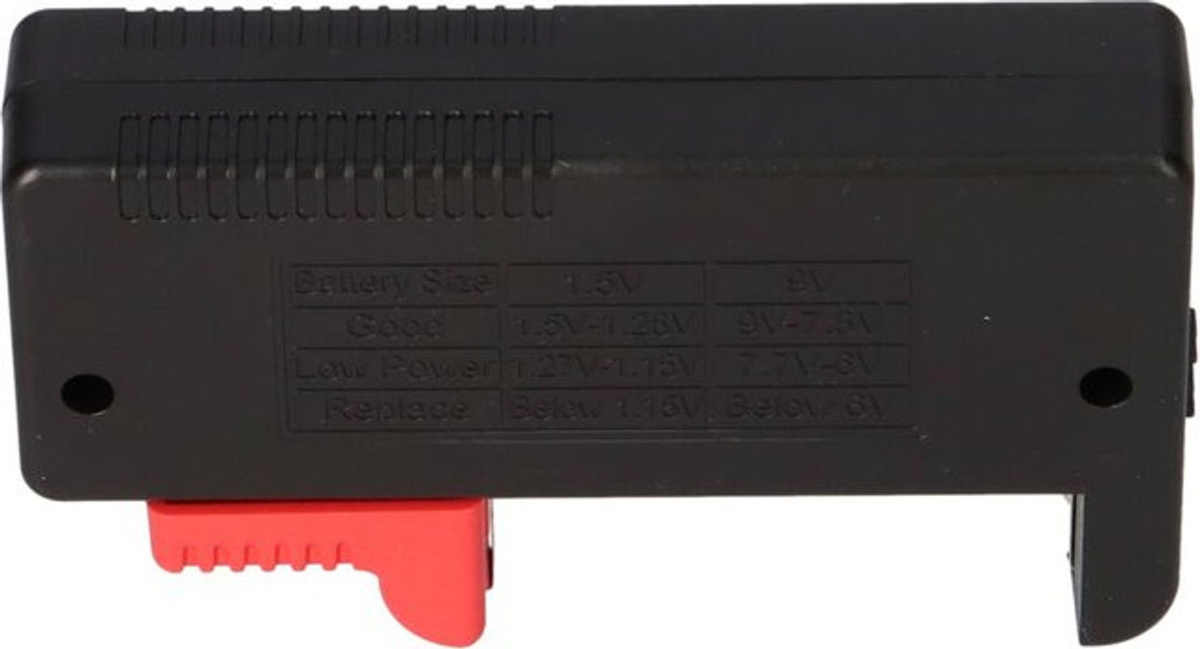 Kraftmax Batterietester für 1,2 V und 1,5 V Akkus und Batterien in Schwarz - Bild 2