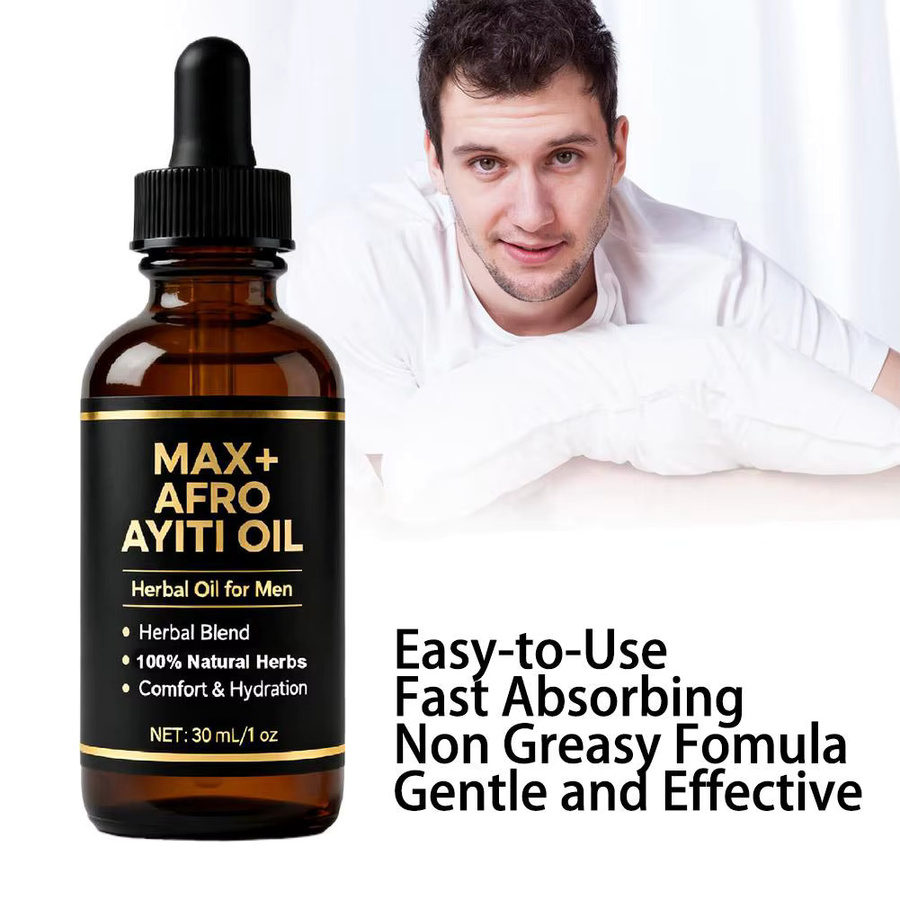 MAX+AFRO Ayiti-Öl Massage-Essenzöl, 30 ml, Herren - Bild 2