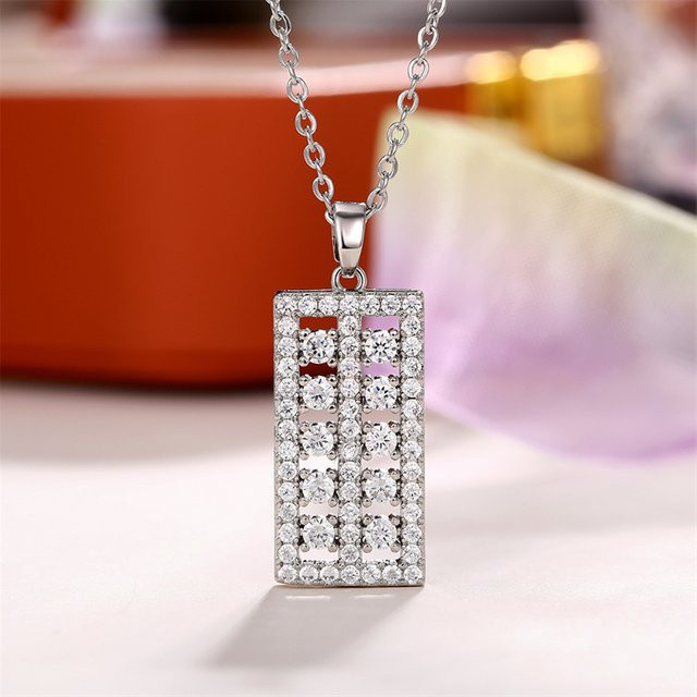 Huitan Halskette Abacus-Design, Zirkonia, Damen - Bild 1