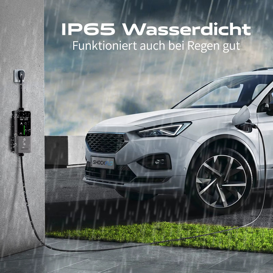 VDL EV-Ladegerät Typ 2 für Elektroautos mit 3,6 kW und 5 m Ladekabel, IP65 Einphasen-Ladestation mit EU-Schuko-Stecker - Bild 5
