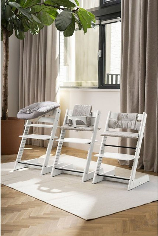 Stokke Tripp Trapp Treppenhochstuhl aus Buchenholz in Weiß - Bild 4